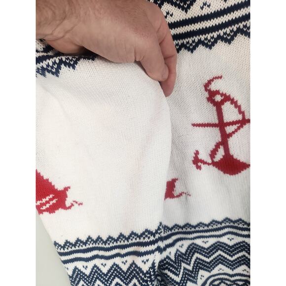 Vintage 90s Nautical Sweater men's large - Picture 7 of 7